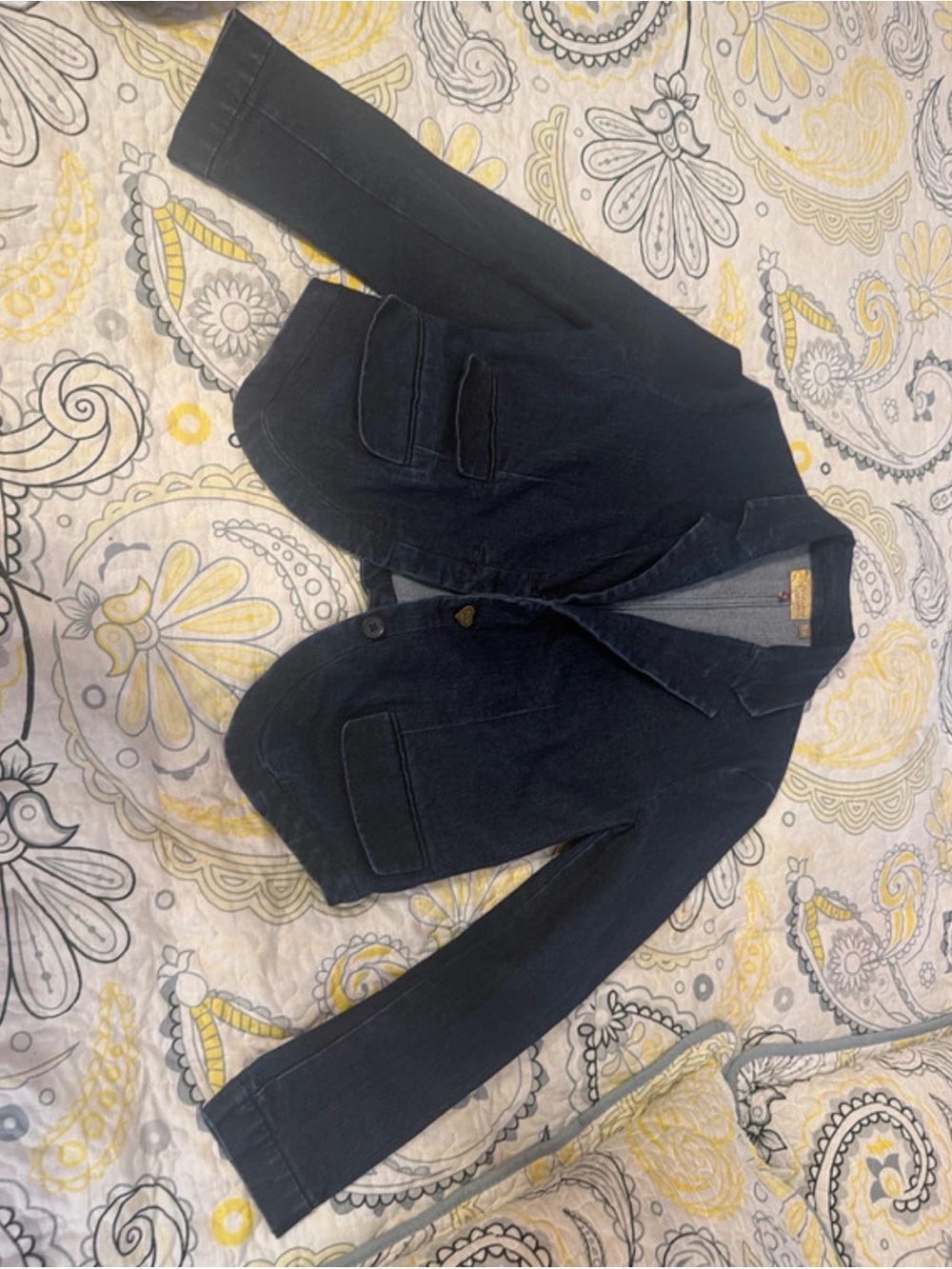 Vera Wang Dark Navy Tailored Blazer